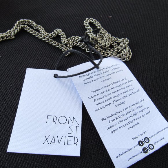 St. Xavier Monro Geometric Gold & Silver Metal Bag - Picture 8 of 8